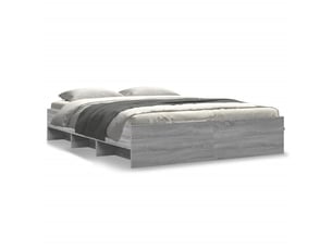 Lit 2 places 150x200 cm    coloris gris