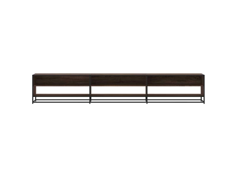  Meuble tv - banc tv - meuble de rangement chêne marron 270x40x46 cm bois d'ingénierie  - Conforama D