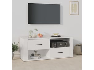 Meuble tv coloris blanc 100 cm <strong></strong>  <strong></strong>