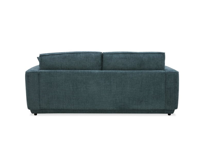  Canapé 3 places en velours chiné bleu carlota CARLOTA - Conforama E