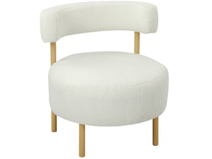 Fauteuil fixe  WISHDOR Tissu blanc