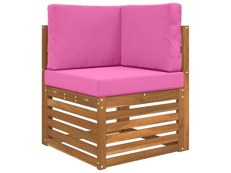  Coussin de canapé d'extérieur, coussin de chaise polyester rose 60 x 60 cm cf54137  - Conforama C