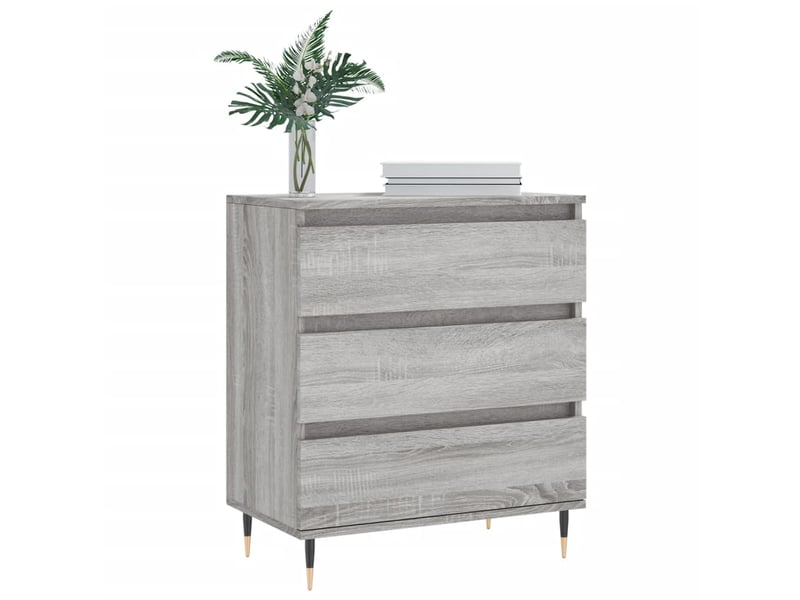  Buffet - bahut - meuble de rangement sonoma gris 60x35x70 cm bois d'ingénierie  - Conforama C