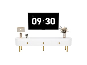 Meuble tv coloris blanc  <strong>OOIILLEE</strong>  <strong></strong>