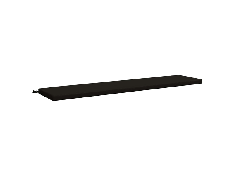 Coussin de banc, coussin d'assise, coussin de canapé soest 100 % polyester noir 200 x 40 x 5 cm cf53440 - Conforama A