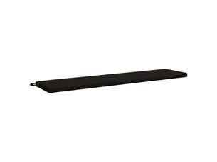 Coussin de banc, coussin d'assise, coussin de canapé soest 100 % polyester noir 200 x 40 x 5 cm cf53440
