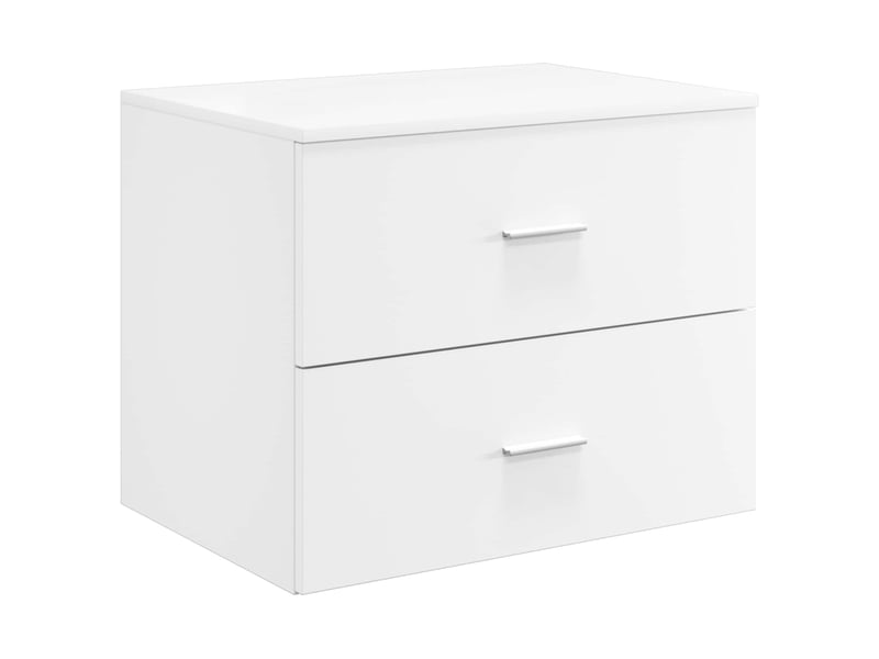 Ensemble de mobilier de salle de bain blanc bois d'ingénierie cf64583 - Conforama D