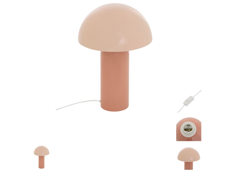 Lampe Métal 37 cm rose  - Conforama D