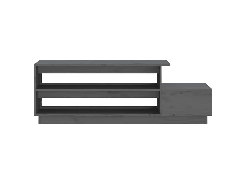  Table basse - table de salon - table à thé gris 120x50x40,5 cm bois massif de pin  - Conforama E