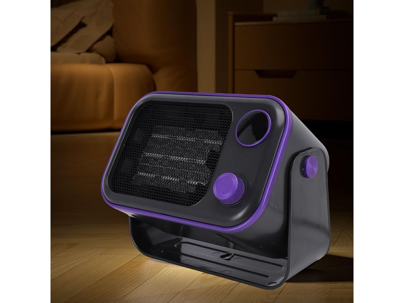  Chauffage soufflant portable en céramique ptc avec fonction de chauffage rapide, protection contre la surchauffe et le basculement (gris YSK0006099SJY - Conforama B