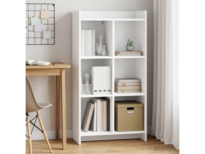  Bibliothèque, armoire à livres blanc 59 x 30 x 111 cm bois d'ingénierie  - Conforama B