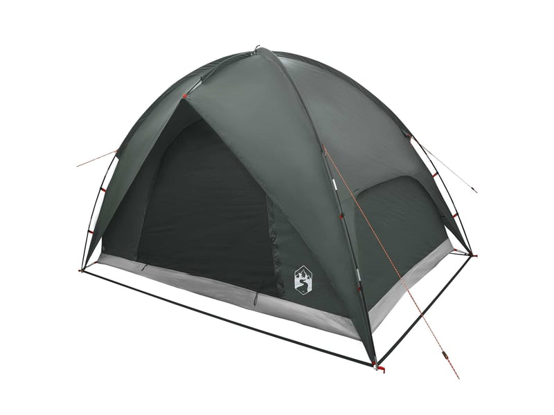  Tente de camping avec un abri imperméable 4 personne vert armée shl23889  - Conforama D