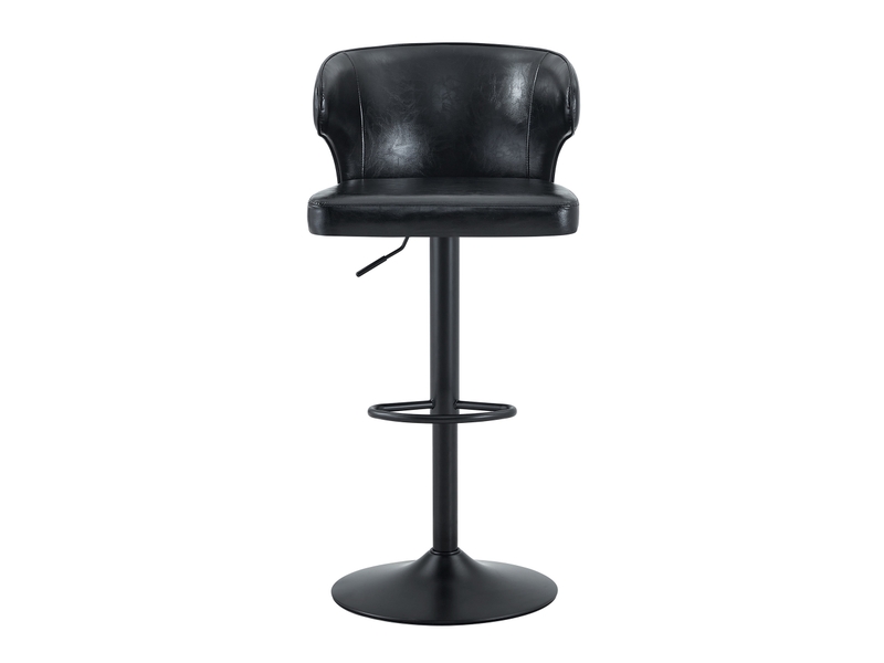  Lot de 2 tabourets de bar pivotants réglables en similicuir pu noir W3658P438273 - Conforama A