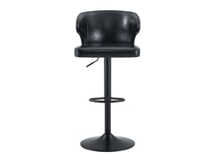 tabouret de bar assise réglable en hauteur  PANGIVO W3658P438273 - noir