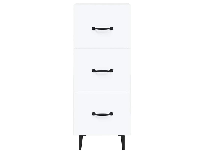  Buffet - bahut - meuble de rangement blanc 34,5x34x90 cm bois d'ingénierie  - Conforama E