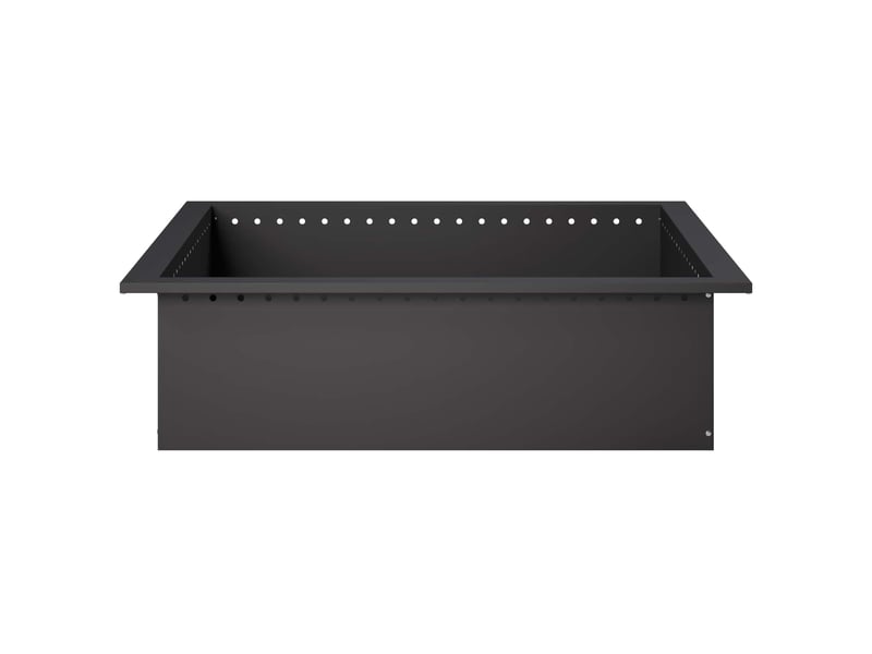  Anneau de foyer extérieur, anneau de braséro noir 80x80x25 cm acier shl25151  - Conforama D