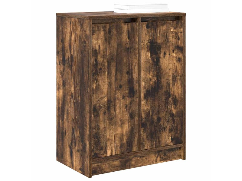  Meuble à chaussure | armoire à chaussures chêne fumé 57x34x76 cm bois d'ingénierie  - Conforama D