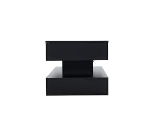Table basse rectangulaire coloris noir OSUPNESSEE  - 50 cmx100 cm