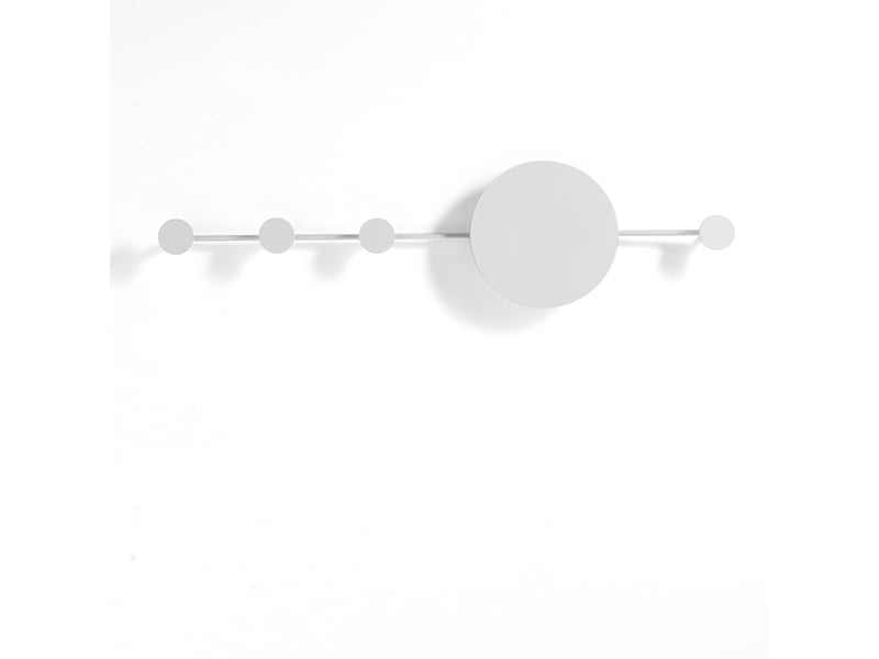 Applique porte-manteau murale design moderne en acier cleve  - Conforama D