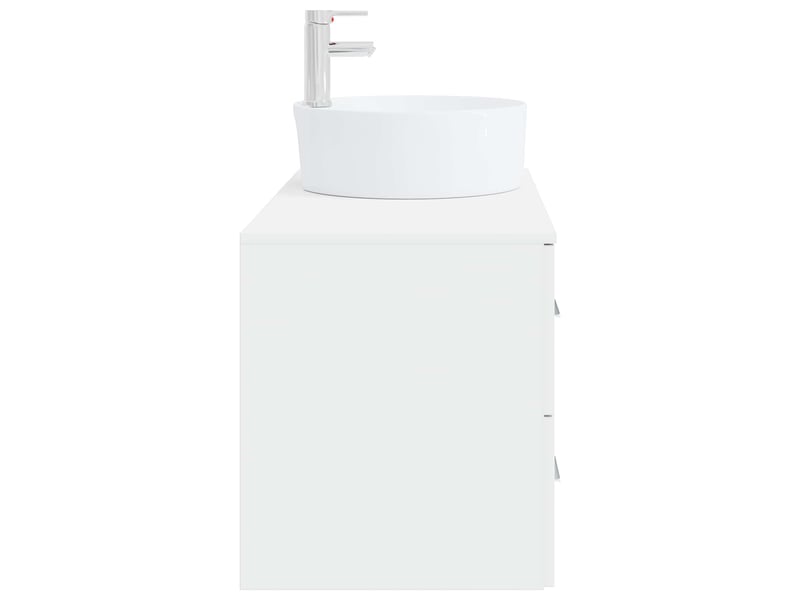 Ensemble de mobilier de salle de bain 2 pc blanc cf63982 - Conforama D