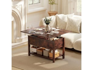 Table basse rectangulaire coloris marron <strong></strong> <strong></strong> - 90 cmx100 cm
