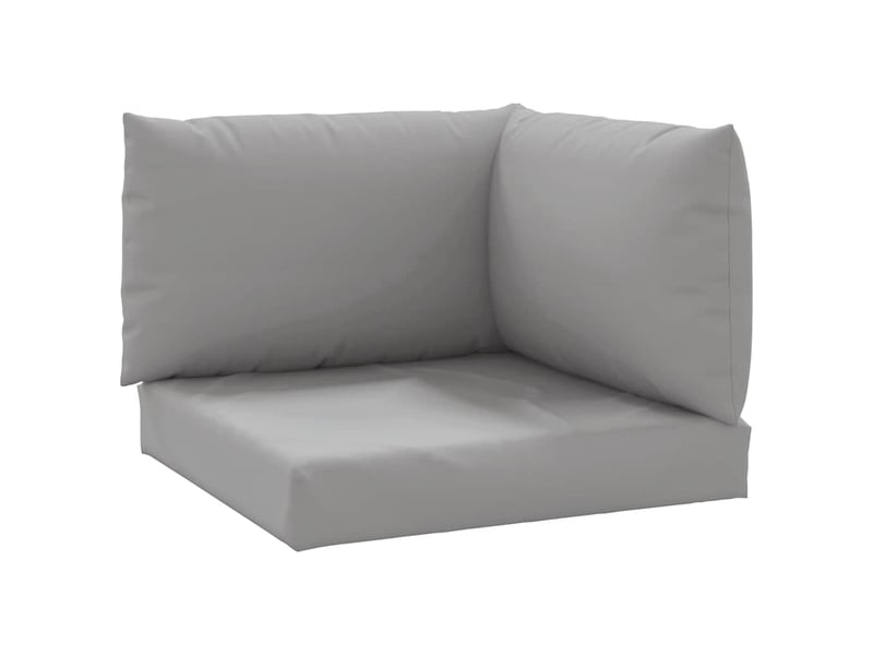 Lot de 3 coussins de palette, coussins de canapé gris tissu oxford cf59677  - Conforama A
