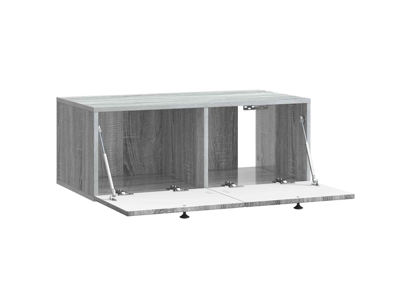  Meuble tv - banc tv - meuble de rangement mural sonoma gris 78,5 x 41 x 30 cm bois d'ingénierie  - Conforama E