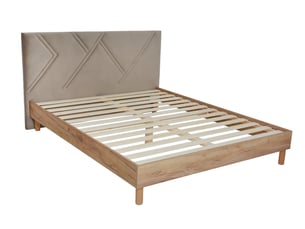 Lit 2 places 140x190 cm <strong>BOBOCHIC</strong>  <strong>MARVIN</strong> coloris beige