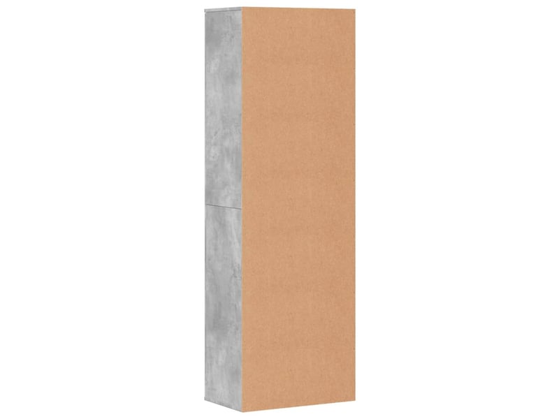  Buffet haut, meuble de rangement salon gris béton 60x35x180 cm bois d'ingénierie  - Conforama E