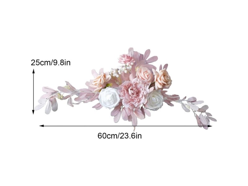  Lot de 2 panneaux de bienvenue mariage avec décoration florale  - Conforama C