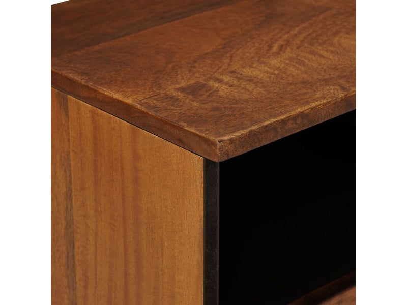 Table de chevet avec tiroir 2 pièces marron 40 x 33 x 46 cm - Conforama E