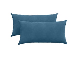Lot de 2 coussins de canapé, coussins décoratifs bleu 80 x 40 cm cf59011