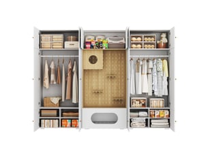 Armoire 14 porte(s) battante  0 tiroir(s) <strong>MAISENTIEL</strong> <strong></strong> coloris bicolore largeur 270 cm