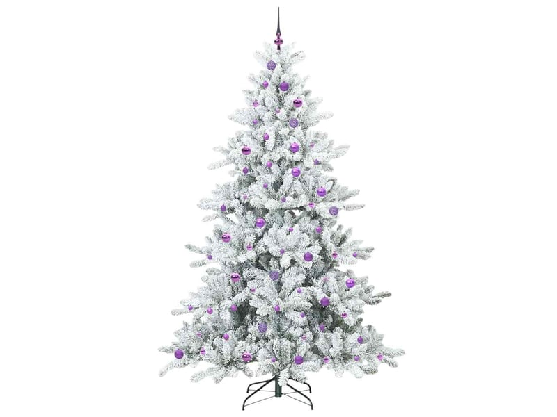 Sapin de noël, arbre de noël artificiel à branches articulées blanc 240 cm cf61070 - Conforama D
