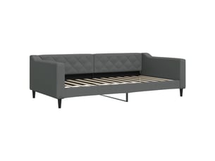 Lit simple 100x200 cm coloris gris