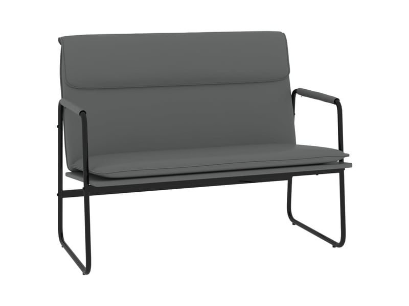  Banc chambre, banc de lit gris 100x64x80 cm similicuir  - Conforama A