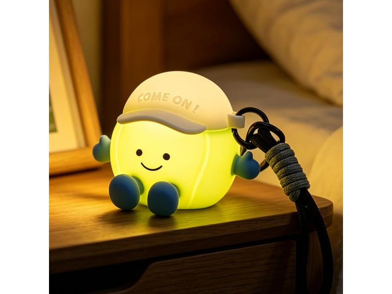 Veilleuse led ballon de tennis pour enfants, lampe rgb à 7 couleurs, rechargeable usb, tactile et à intensité réglable  - Conforama A