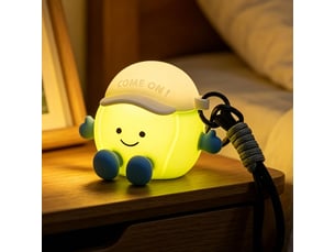 Veilleuse led ballon de tennis pour enfants, lampe rgb à 7 couleurs, rechargeable usb, tactile et à intensité réglable