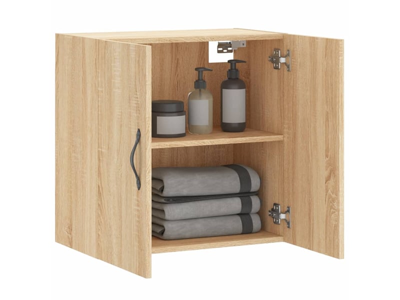  Armoire murale salon chêne sonoma 60x31x60cm bois d'ingénierie shl6445  - Conforama D