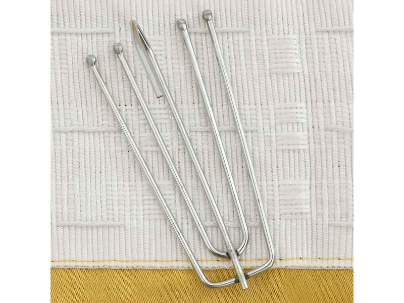  Rideau occultant, rideau black-out d'aspect de lin avec crochets jaune 290x245 cm cf43971  - Conforama C