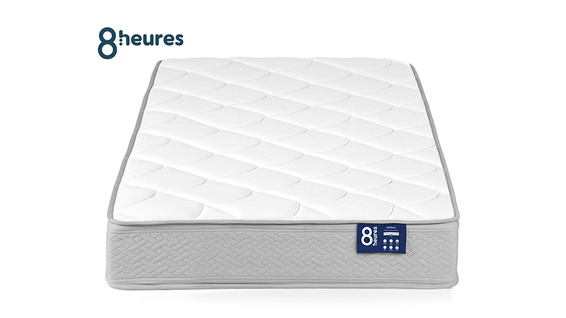 MATELAS RESSORTS 90X190 CM 8 HEURES ESPIEGLE