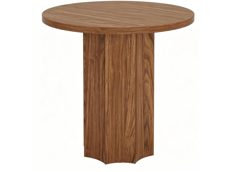 Table ronde 80x80x75.5 cm en mdf marron pour 2 à 4 personnes - Conforama A