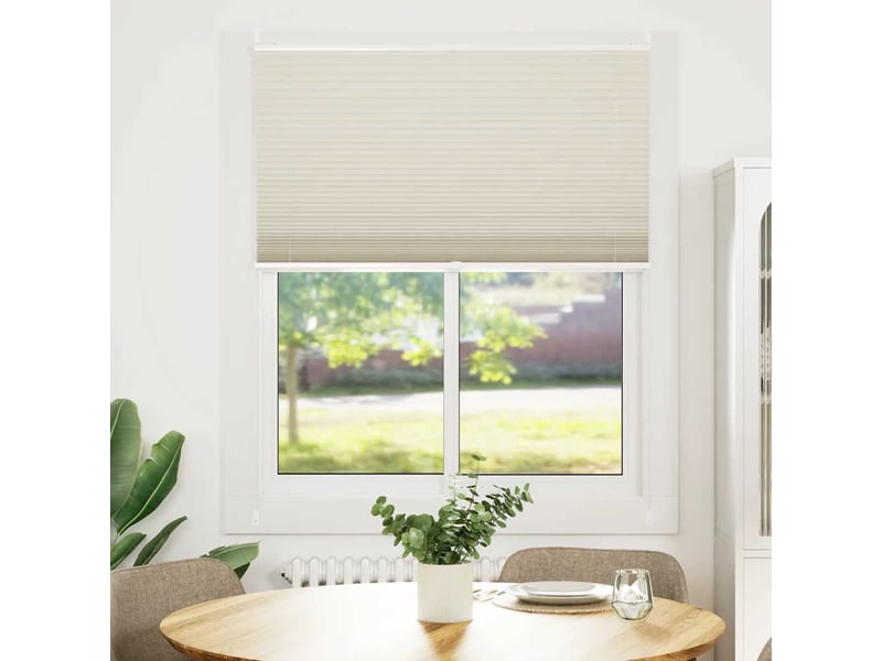  Store plissé, store de fenêtre 110x100 cm crème cf46629  - Conforama B