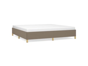 Lit 2 places 200x200 cm coloris taupe