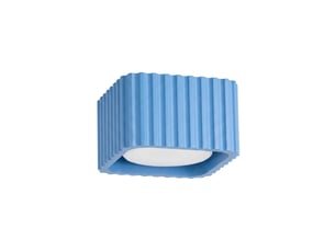 Plafonnier riff 1 azur gx53 aluminium moderne 6x10x10cm