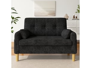 Canapé droit convertible <strong></strong> <strong>OPULERANE TRADING LTD</strong> 2 places Textilène gris avec coffre de rangement