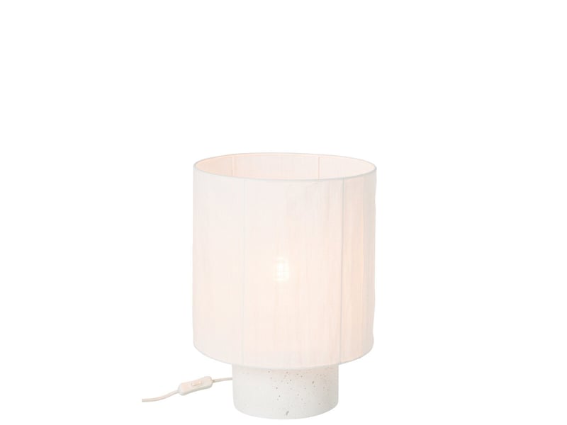  Lampe à poser en ciment havel 41cm blanc  - Conforama B