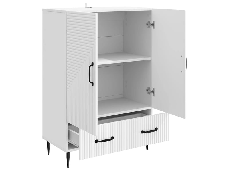  Buffet - bahut - meuble de rangement blanc 66 x 34,5 x 95 cm bois d'ingénierie  - Conforama D