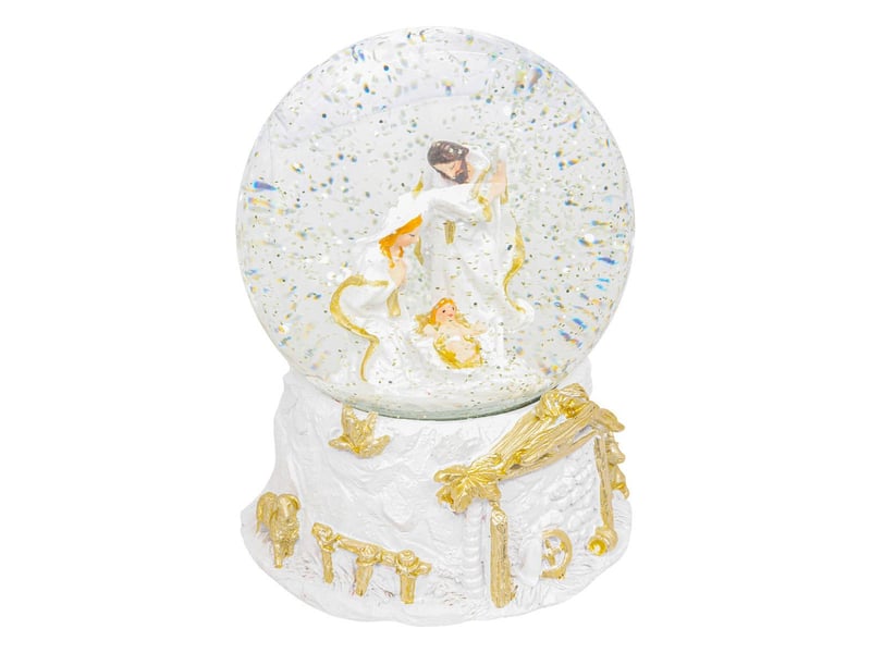 Boule à neige crèche de noël d.10cm  - Conforama B