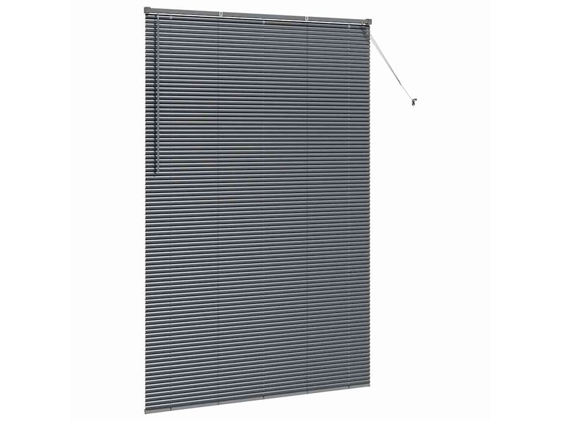 Store vénitien, store de fenêtre gris foncé 220 x 145 cm 25 mm aluminium cf47919 - Conforama E